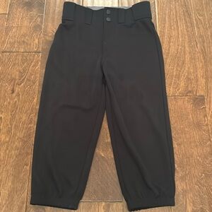 Mizuno Girls Black Softball Pants - size M